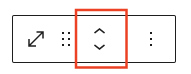 Move arrows in the Spacer block