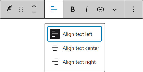 Change text alignment for the Verse block