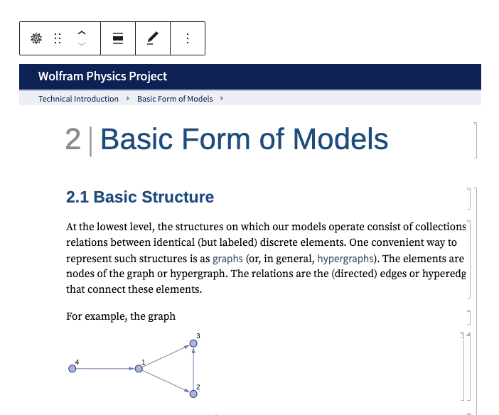 Preview of the embedded Wolfram video within the WordPress editor.