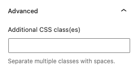 Additional CSS Class(es) option for the Wolfram Embed block.