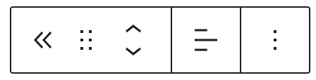 Block toolbar for the post navigation link block